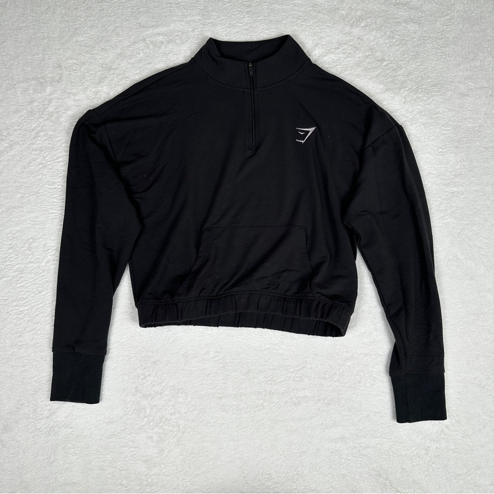 Gymshark Training Pippa Pullover Black Quarter Zip Top - Picture 4 of 9